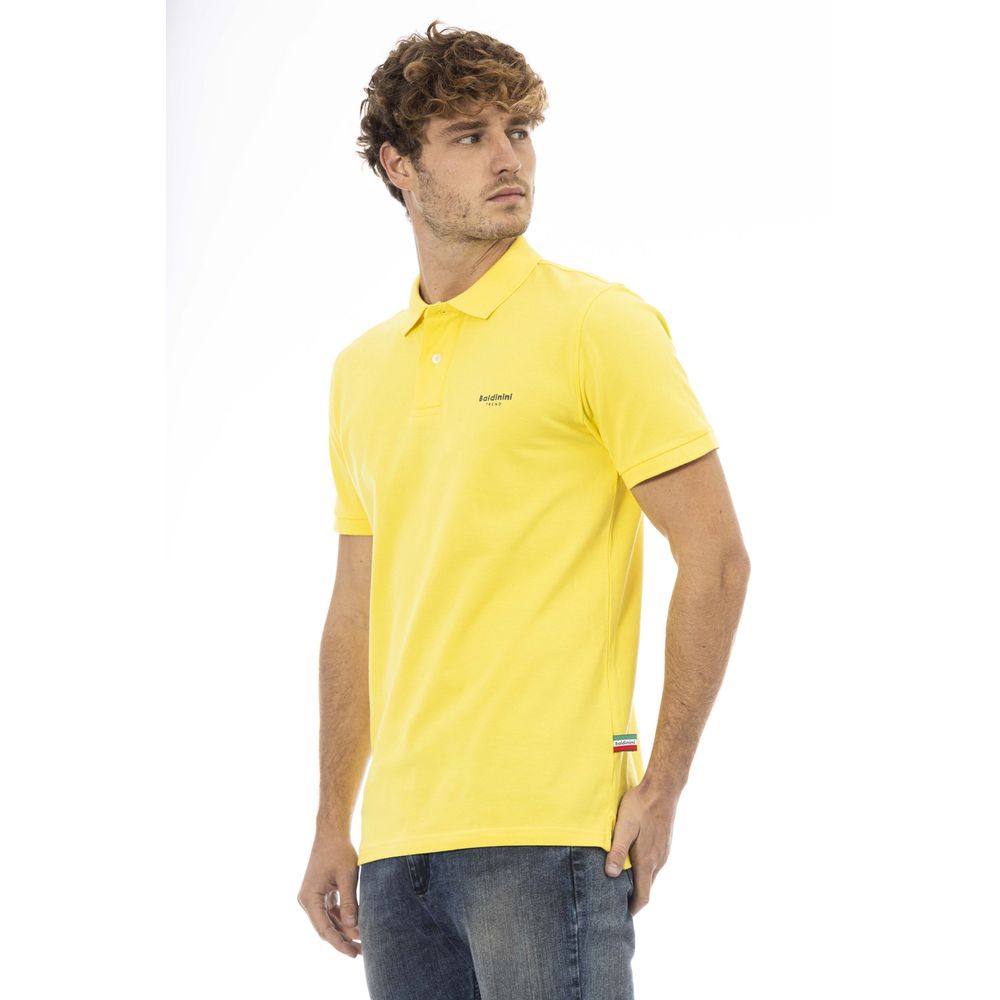 Gelbes Poloshirt aus Baumwolle für Herren