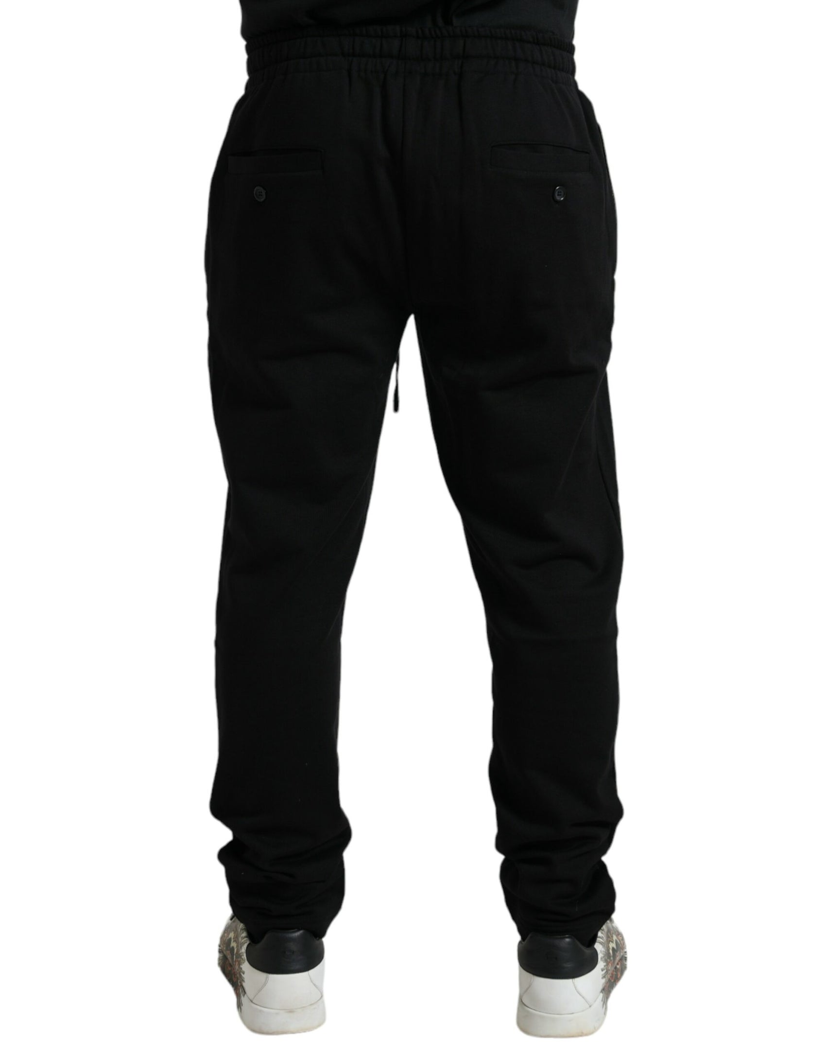 Elegante schwarze Jogginghose aus Baumwolle