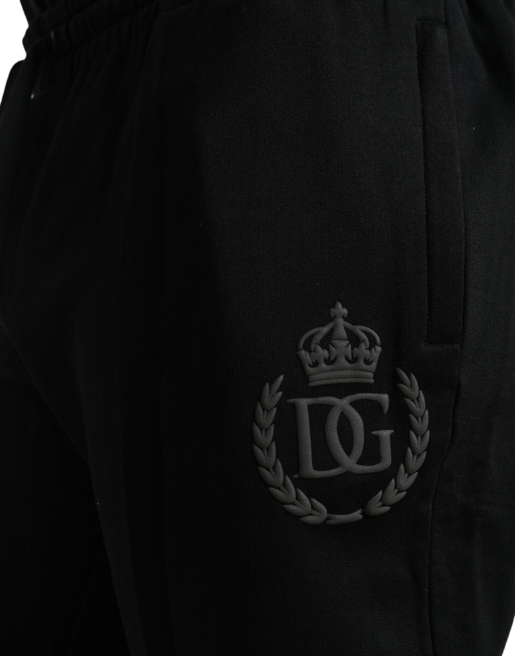 Elegante schwarze Jogginghose aus Baumwolle