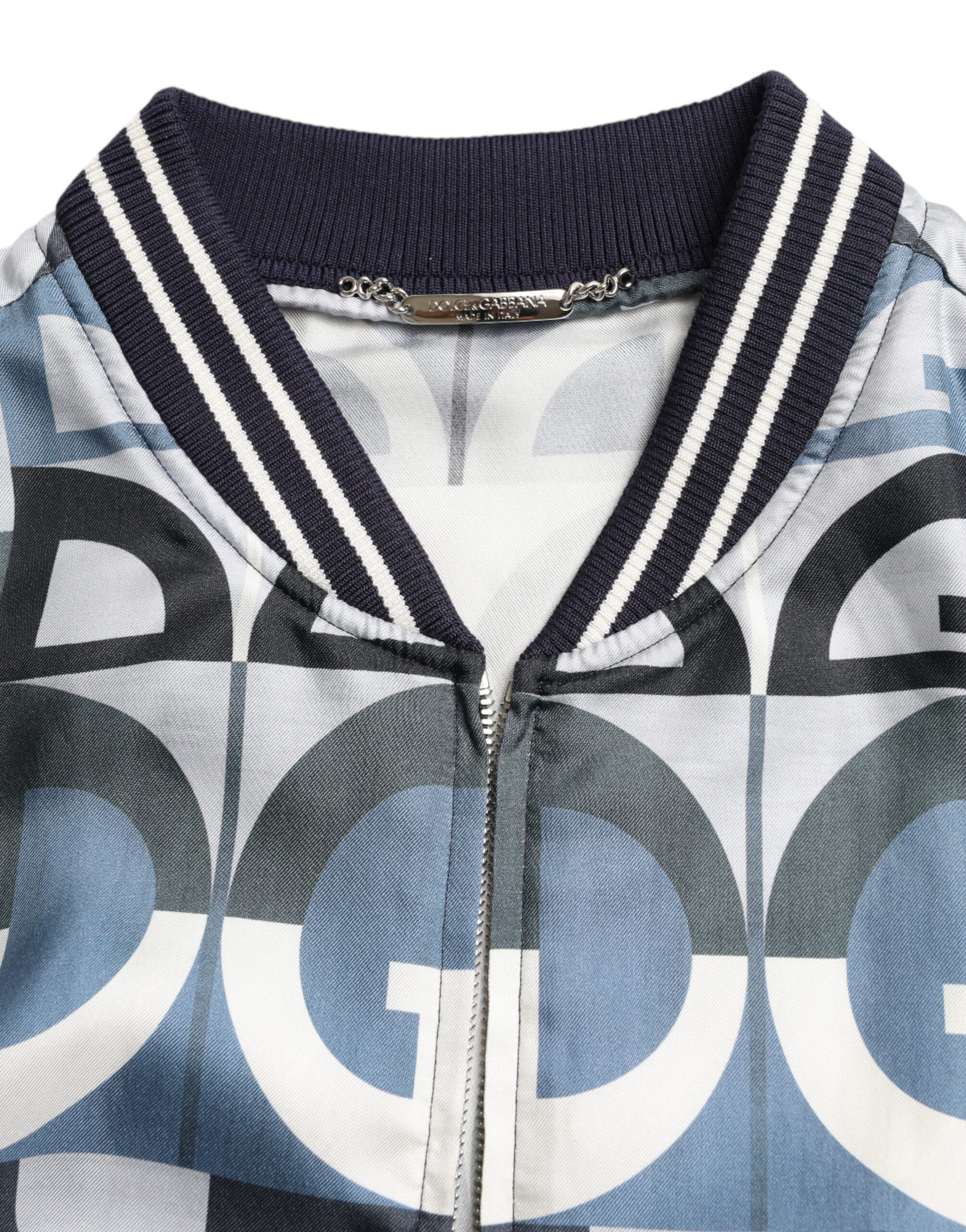Bomber in seta multicolore - Eleganza classica