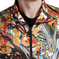 Colorful Abstract Bomber Jacket