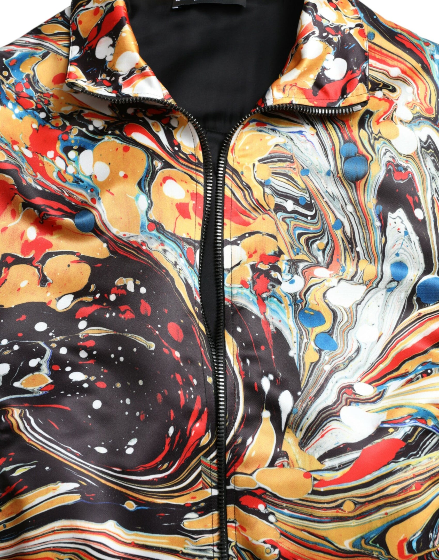 Giubbotto bomber astratto colorato