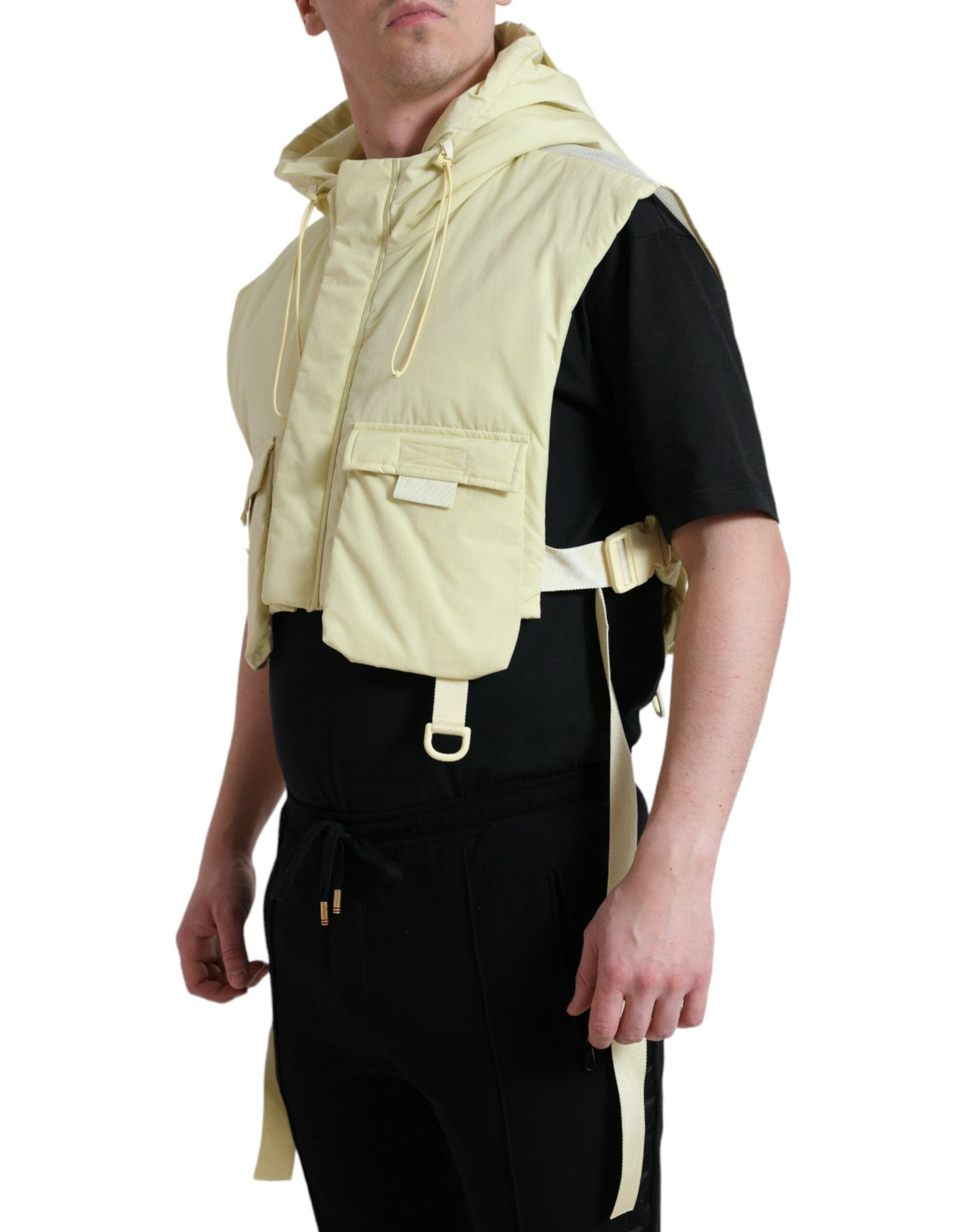 Giacca con cappuccio giallo sole
