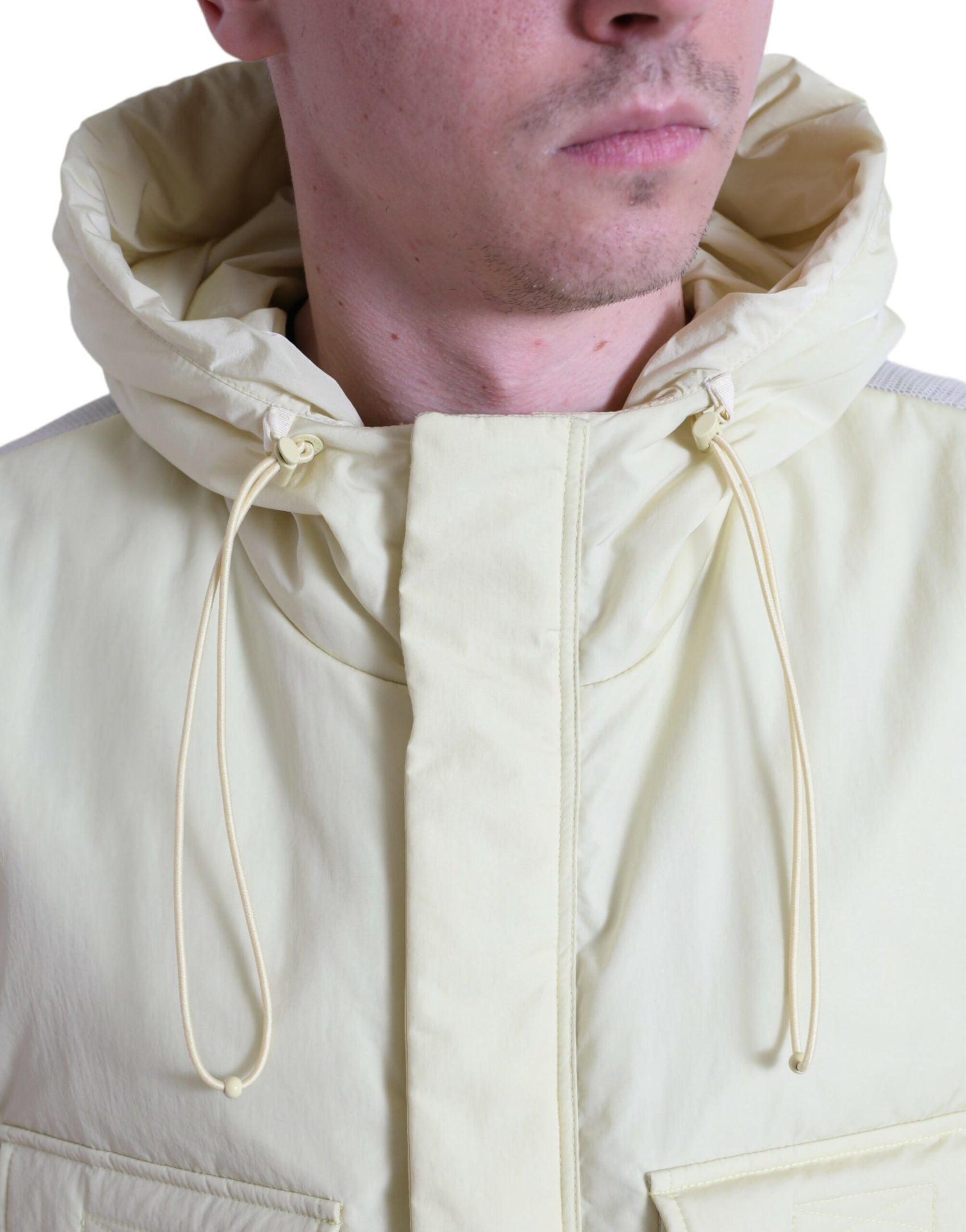 Giacca con cappuccio giallo sole