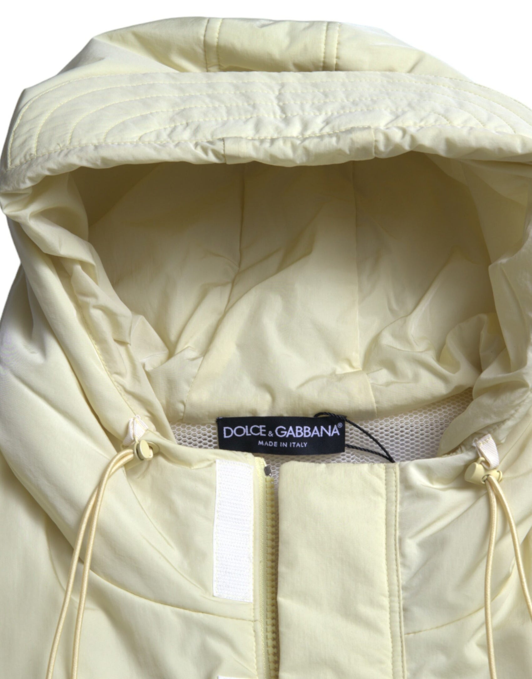 Giacca con cappuccio giallo sole