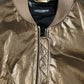 Elegant Bronze Bomber Jacket