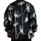 Elegant Floral-Print Bomber Jacket