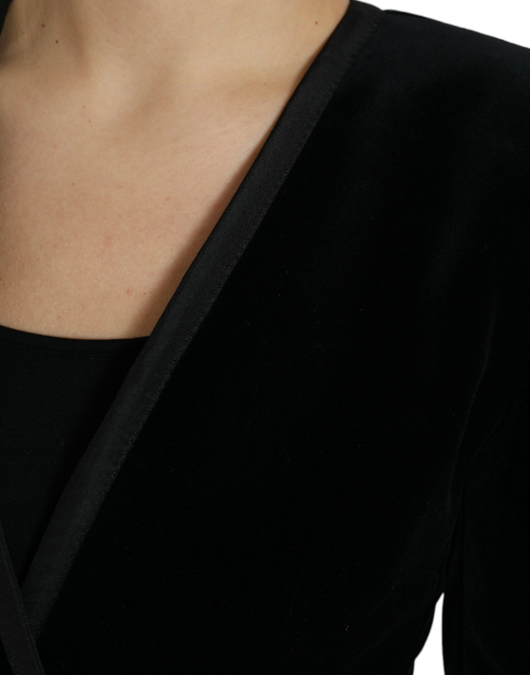 Elegante Blazer Doppiopetto in Cotone e Seta