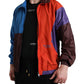 Multicolor Techno Fabric Windbreaker Jacket