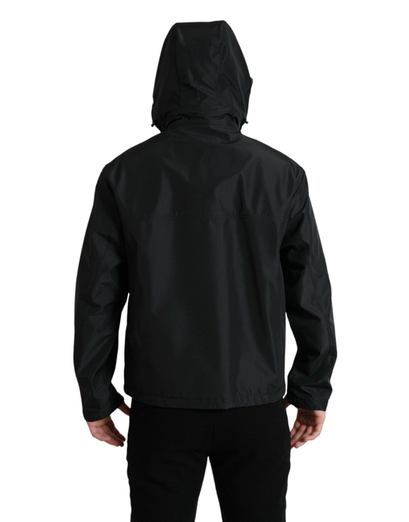 Giacca antivento nera elegante
