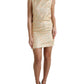 Dolce & Gabbana Metallic Floral Jacquard A-line Mini Dress