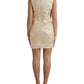 Dolce & Gabbana Metallic Floral Jacquard A-line Mini Dress
