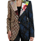 Elegant Multicolor Patchwork Blazer