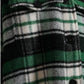 Elegant Green Plaid Long Coat