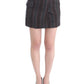 Chic Wool Blend Mini Skirt in Gray