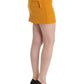 Chic Yellow Corduroy Mini Skirt