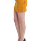 Chic Yellow Corduroy Mini Skirt