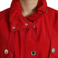 Elegant Red Long Sleeve Jacket