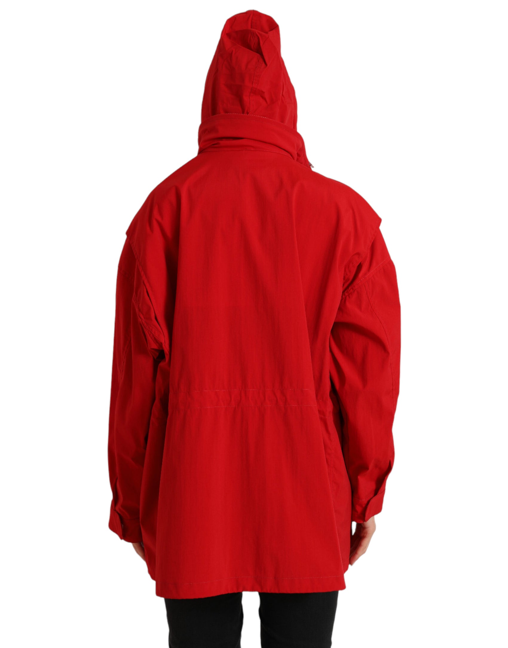 Elegante giacca rossa a maniche lunghe