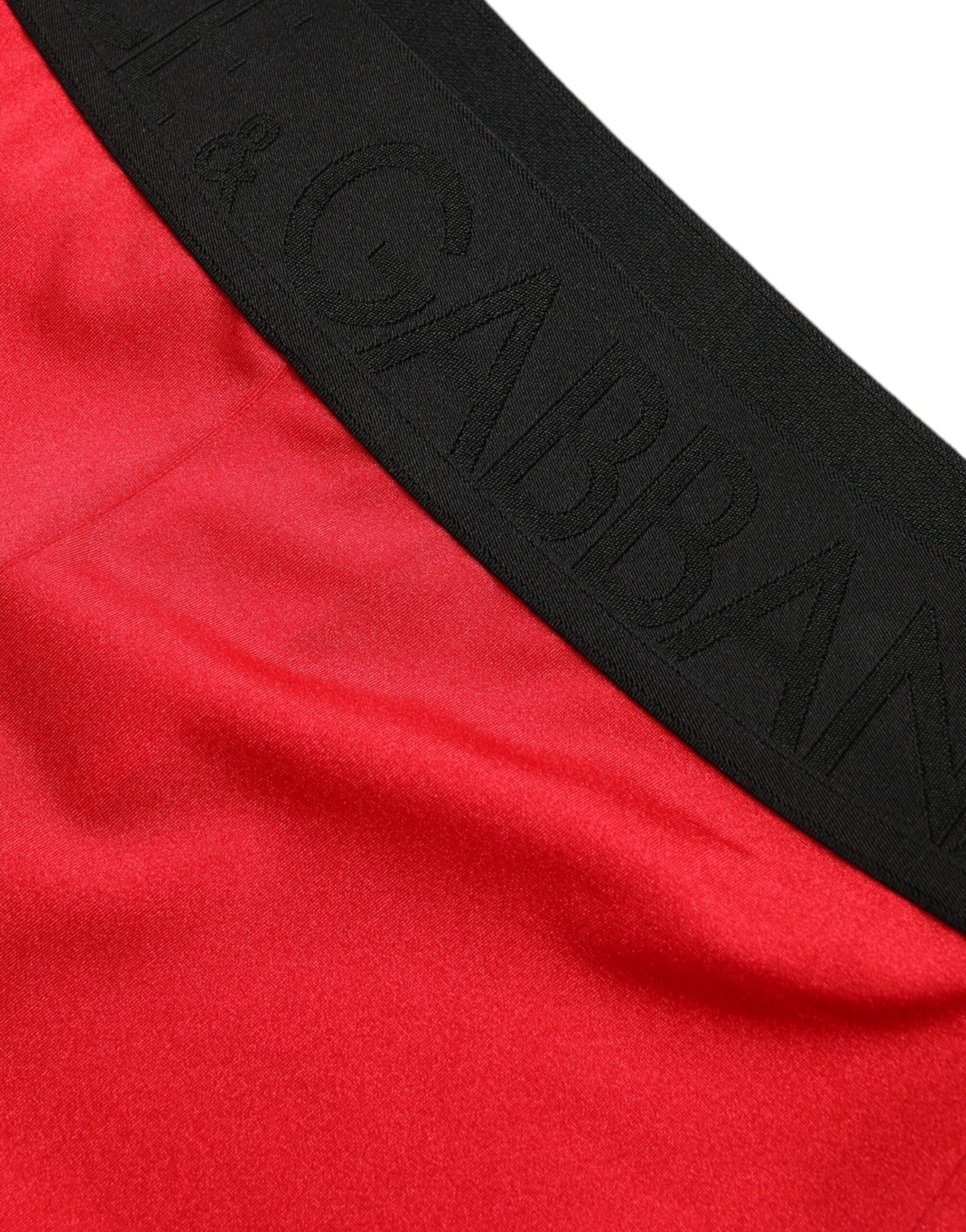 Eleganti leggings rossi a vita alta