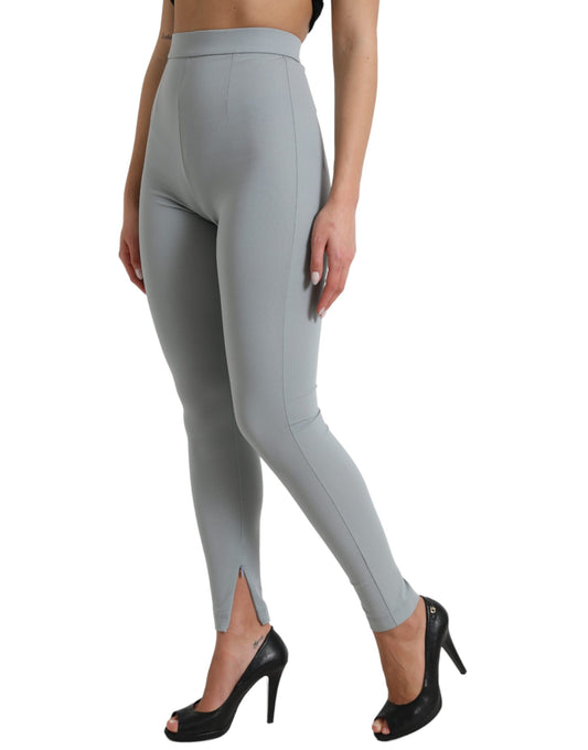 Eleganti leggings a vita alta in grigio