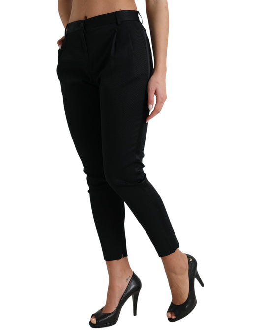 Pantaloni skinny cropped a vita alta chic