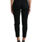Pantaloni skinny cropped a vita alta chic