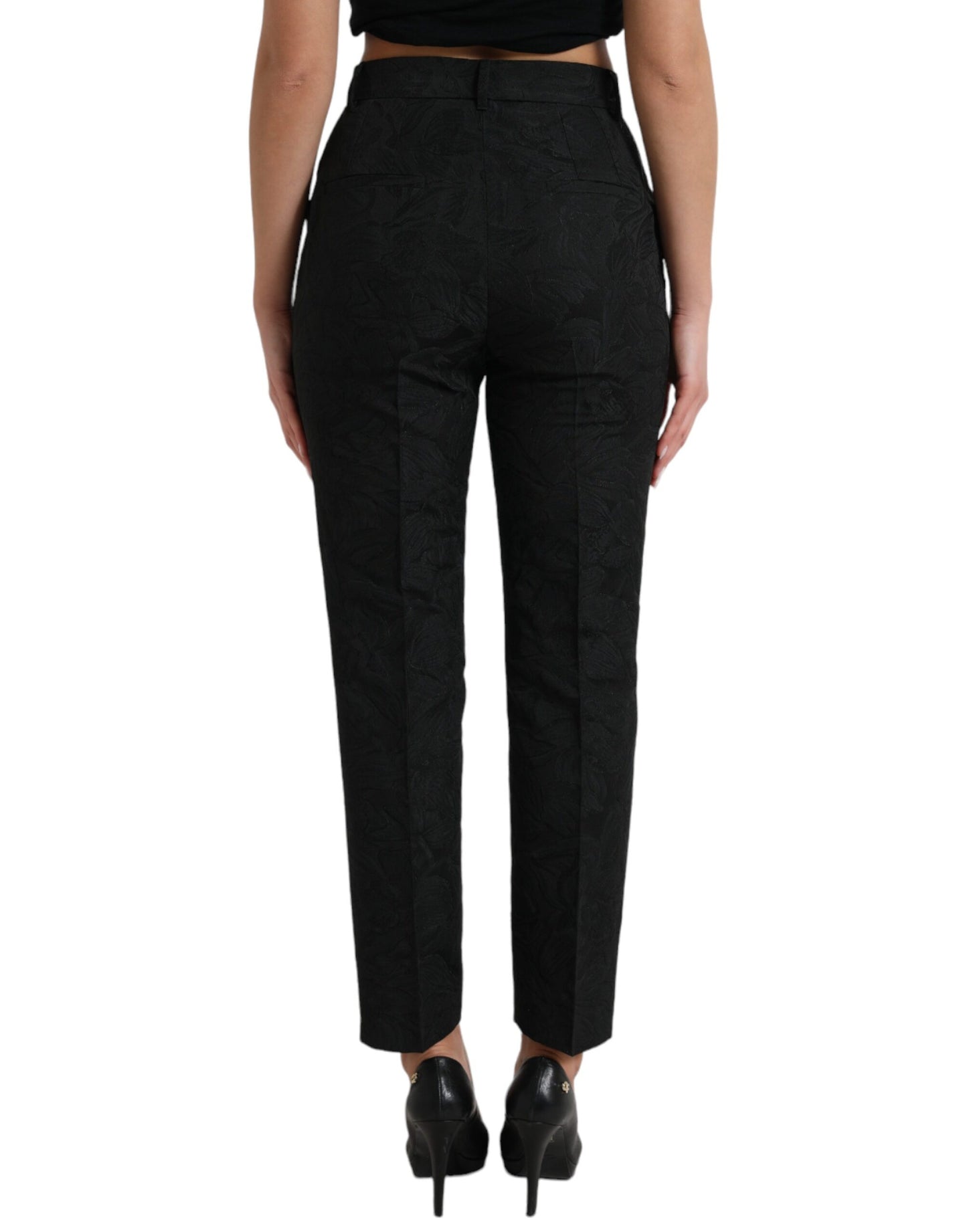Pantaloni eleganti affusolati a vita alta