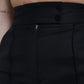 Pantaloni eleganti in lana affusolati a vita alta