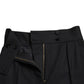 Pantaloni eleganti in lana affusolati a vita alta
