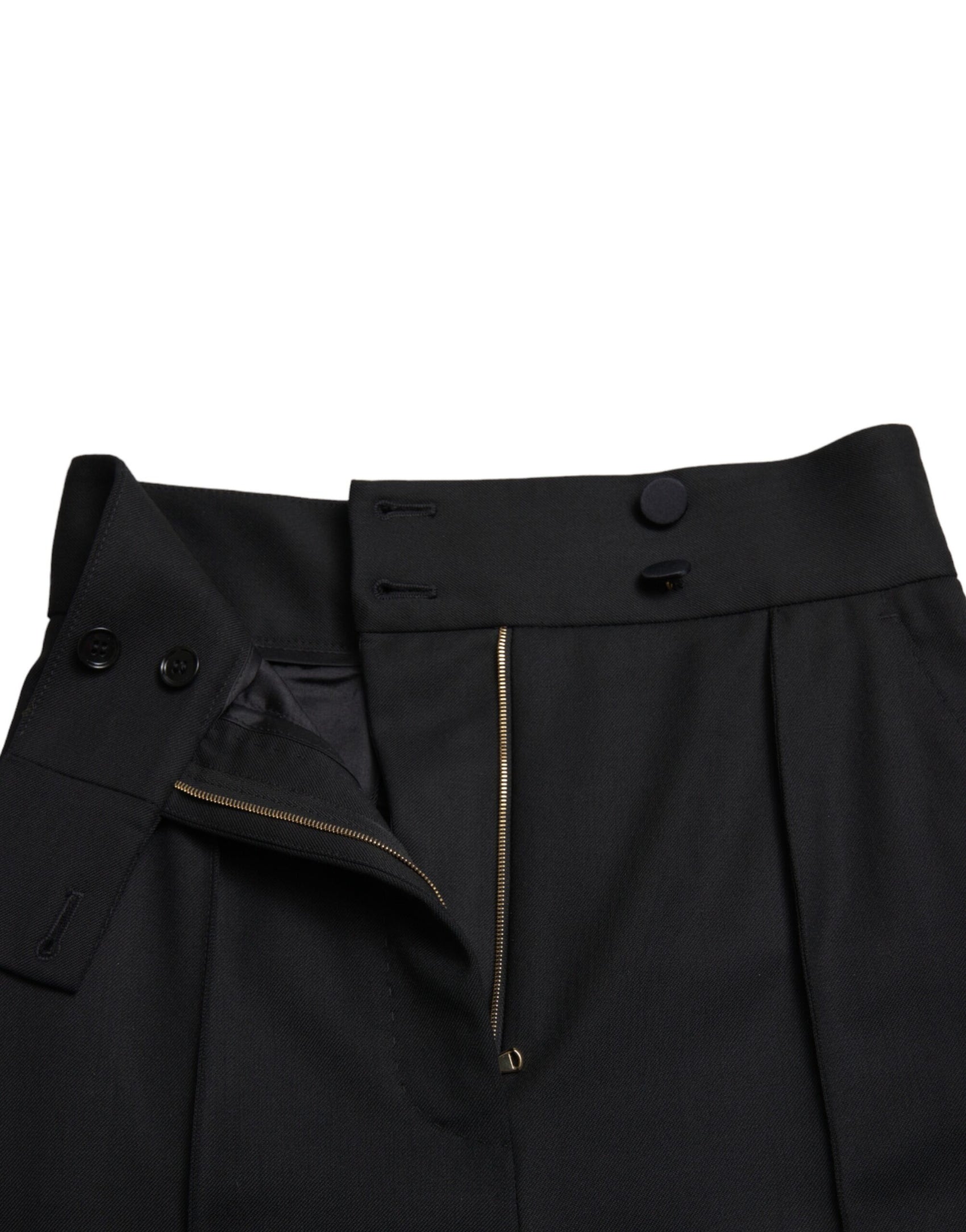 Elegante High Waist Tapered Wollhose