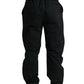 Elegante, lässige, schwarze, gerade Hose