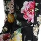 Pantaloni eleganti a vita media con stampa floreale