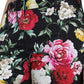 Pantaloni eleganti a vita media con stampa floreale