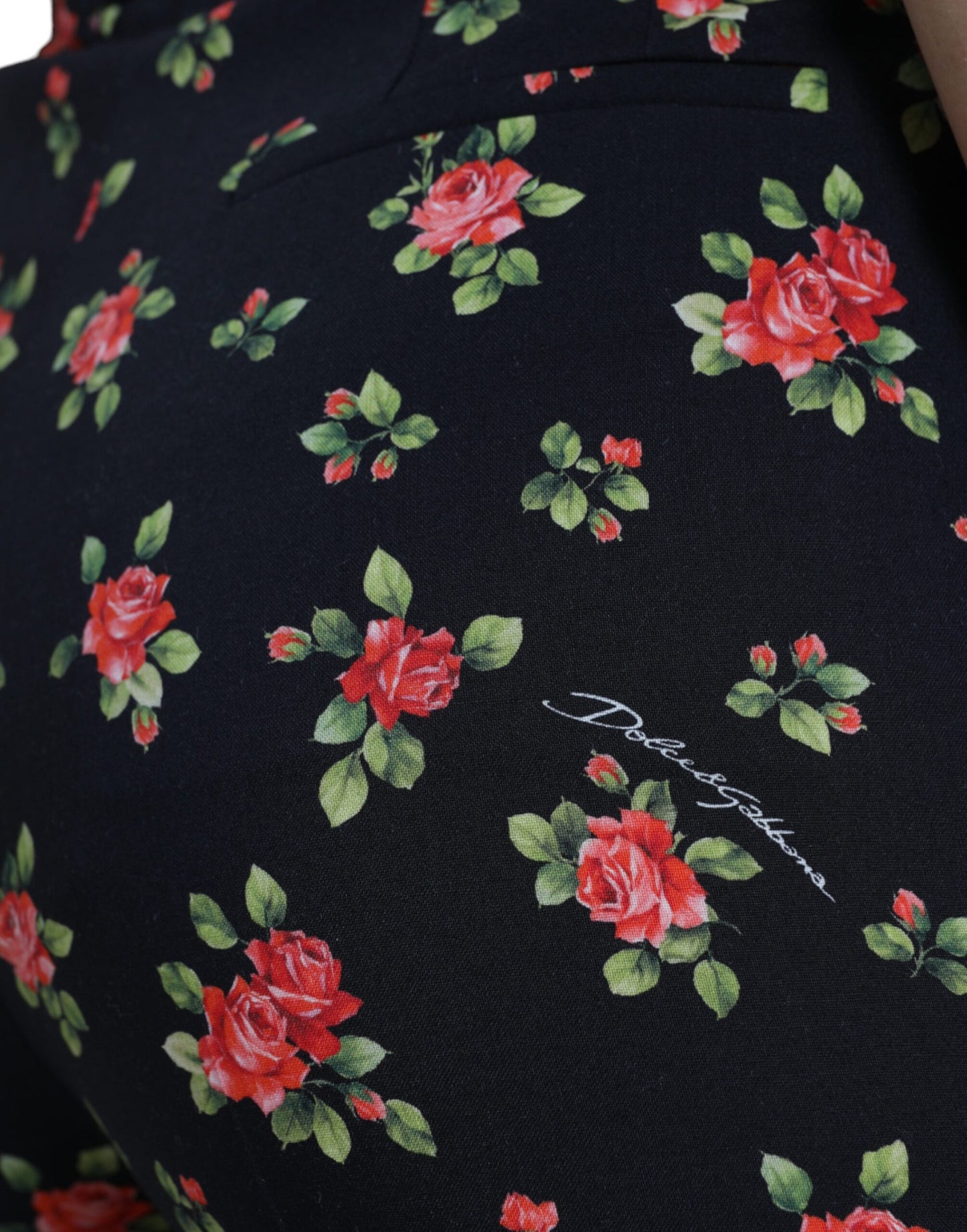 Pantaloni eleganti a vita alta con stampa floreale