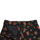 Pantaloni eleganti a vita alta con stampa floreale