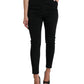 Pantaloni eleganti skinny a vita alta