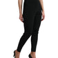 Pantaloni eleganti skinny a vita alta