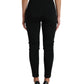 Pantaloni eleganti skinny a vita alta
