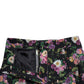 Pantaloni a gamba larga a vita alta con motivo floreale