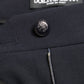 Pantaloni eleganti a vita media affusolati in blu