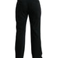 Elegante schwarze Anzughose aus Wolle
