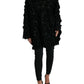Maglione nero decorato con paillettes