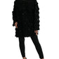 Maglione nero decorato con paillettes