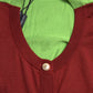 Cardigan in seta con bottoni sul davanti in mix marrone