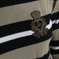 Maglione a collo alto in lana a righe multicolor