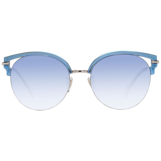 Schicke blaue Schmetterlings-Sonnenbrille mit Farbverlauf