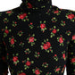 Elegante top in misto seta floreale