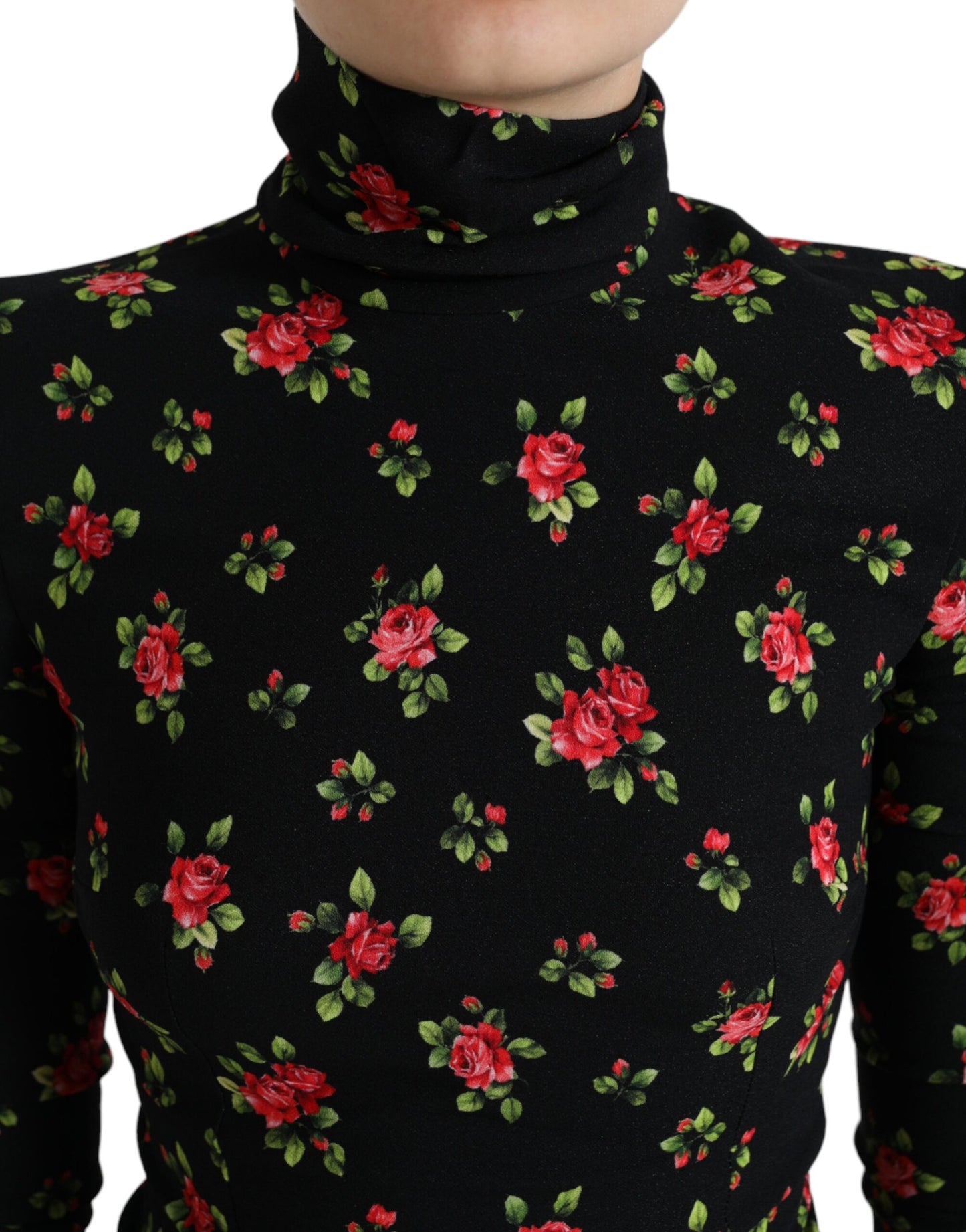 Elegante top in misto seta floreale