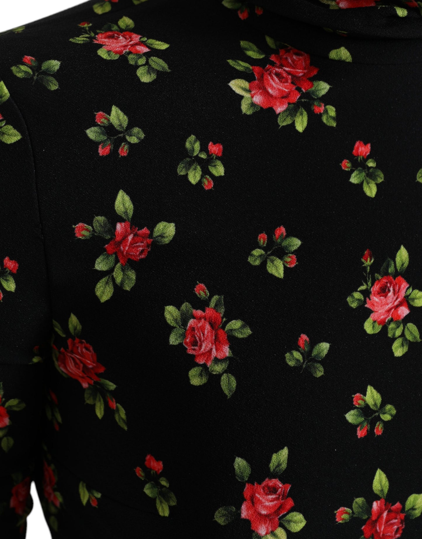 Elegante top in misto seta floreale